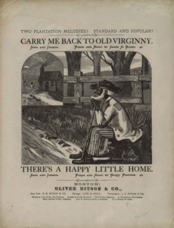 'Carry me back to old Virginny': song and chorus, 1878. Creator: Connelly-Co..