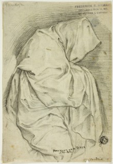 Draped with Hooded Figure (recto); Two Sketches of Swans in Water (verso), n.d.