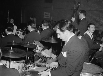 Portrait of Gene Krupa, Washington, D.C., 1938. Creator: William Paul Gottlieb.
