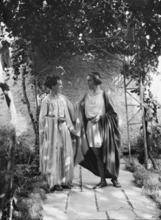 Kanellos, Vanellos and Tanagra, in dance costumes, 1929 Creator: Arnold Genthe.