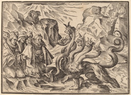 The Four Horsemen of the Apocalypse, published 1630. Creator: Christoph Maurer.