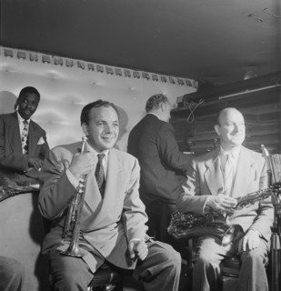 Portrait of Marty Marsala and Bud Freeman, 1938. Creator: William Paul Gottlieb.