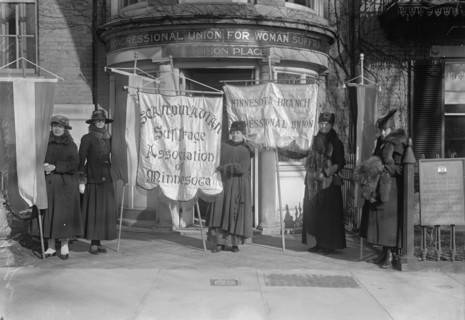 Woman Suffrage - Minnesota Group at Headquarters, 1917. Creator: Harris & Ewing.