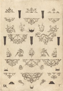 Eleven Different Studs and Twenty-Three Ornaments, 1593. Creator: Daniel Mignot.