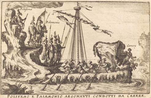 Polifemo e Palemonio Argonauti condotti da Cerere. Creator: Balthasar Moncornet.