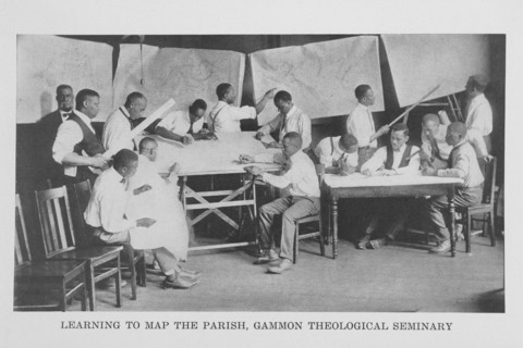 Learning to map the Parish, Gammon Theological Seminary, 1922. Creator: Unknown.