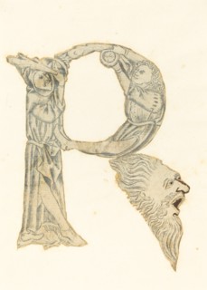 The Letter P (converted to an R), 1465/1470. Creator: Master with the Banderoles.