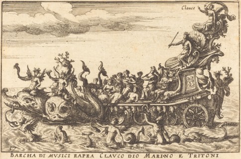 Barcha di musici rapra Clauco dio Marino e Tritoni. Creator: Balthasar Moncornet.