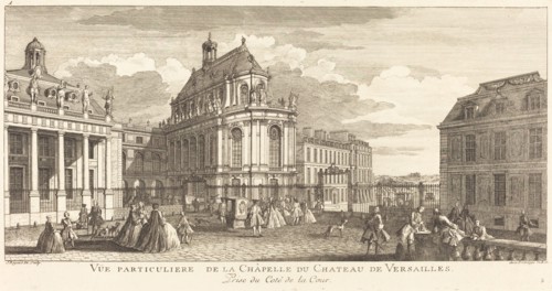 Vue Particuliere de la Chapelle du Chateau deVersailles. Creator: Jacques Rigaud.