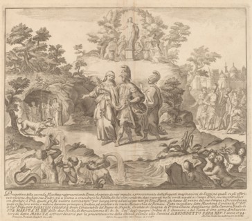 Aeneas and the Cumean Sybil, for the "Chinea" Festival, 1744. Creator: M Sorello.