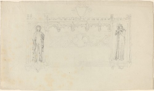 Design for the Simcoe Monument, Exeter Cathedral, c. 1814. Creator: John Flaxman.