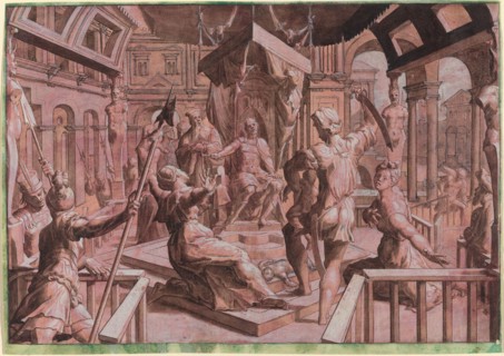 The Judgment of Solomon, c. 1550. Creator: Master Of The Liechtenstein Adoration.