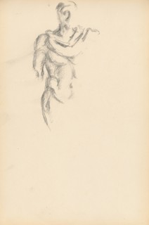 Study of a Standing Male Figure after the Antique, c. 1895. Creator: Paul Cezanne.