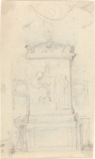 Design for the Tomb of Dr. Joseph Warton, probably c. 1804. Creator: John Flaxman.