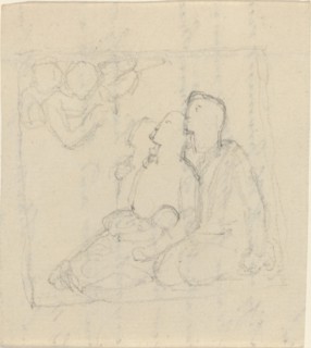 A Family Addressed by Angels, late 18th/early 19th century. Creator: John Flaxman.