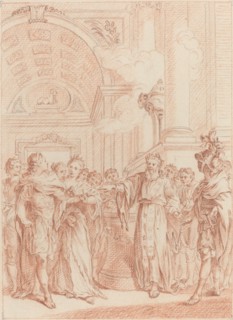 Tremblez malheureux Roi, votre Règne est passe. Creator: Hubert Francois Gravelot.