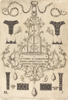 Title Page: Pendant, Surrounded by Eight Small Studs, 1593. Creator: Daniel Mignot.