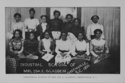 Industrial school of Mrs. Ida E. Gladden, Greenville, S.C., 1902. Creator: Unknown.