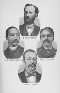 J. H. Burrus, J. D. Baltimore, J. R. Clifford, Wiley Jones, 1887. Creator: Unknown.