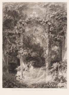 Das Waldfräulein (The Lady of the Forest), 1845. Creator: Eugen Napoleon Neureuther.