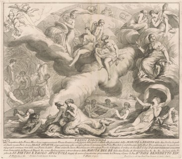 The Prima Macchina for the Chinea of 1743: Venus Genetrix, 1743. Creator: M Sorello.