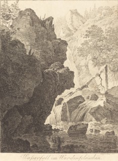 The Waterfall (Wasserfall im Werdenfelsischen), 1805. Creator: Max Josef Wagenbauer.