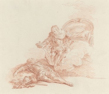 Regne, dit-il, triomphe et sois en tout mon fils. Creator: Hubert Francois Gravelot.