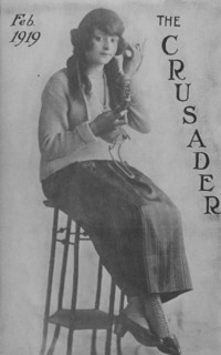 The Crusader, Feb. 1919; Miss Marie Fraine; Cover page, 1918-1922. Creator: Unknown.