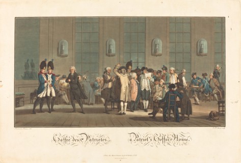 Caffeé des Patriotes - A Patriot's Coffée House, 1792. Creator: Jean Baptiste Morret.