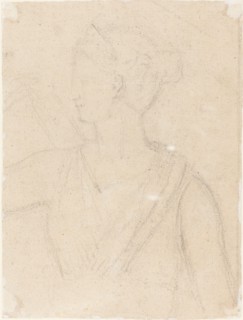 Study of the Statue of Diana in the Vatican [verso]. Creator: Benjamin Robert Haydon.