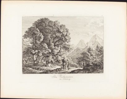 Der Watzmann bei Salzburg (The Watzmann near Salzburg), 1830. Creator: Ludwig Richter.