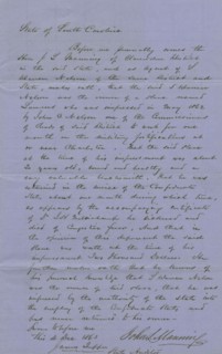 Owner's proof on claim for slave lost in public service, 1863-12-04. Creator: Unknown.