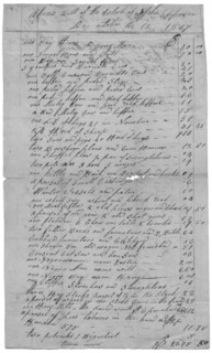 Aprais [Appraisal]; Bill of the Estate of John Epperson, 1817-10-12. Creator: Unknown.