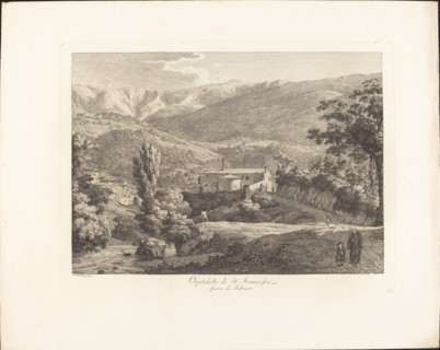Ospitaletto di San Francesco, fuori di Subiaco, c. 1795. Creator: Jacob Wilhelm Mechau.