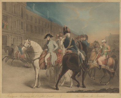 Bonaparte Reviewing the Consular Guard (La Revue du Quintidi). Creator: Charles Turner.