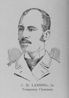 Officers of the League; C. H. Lansing, Jr., Temporary Chairman, 1892. Creator: Unknown.