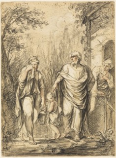 Abraham Casting out Hagar and Ishmael, 1750/1788. Creator: Jean-Pierre-Antoine Tassaert.