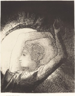 Une femme revêtue du Soleil (A woman clothed with the sun), 1899. Creator: Odilon Redon.