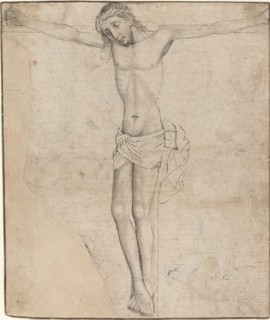 Christ on the Cross [recto], mid- to late 1470s. Creator: Master of the Drapery Studies.