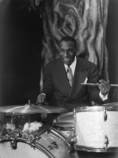 Portrait of Cozy Cole, Ole South, Washington, D.C., 1938. Creator: William Paul Gottlieb.