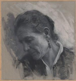Luisa Carmignani, the Artist's Mother-in-Law, c. 1881. Creator: Francesco Paolo Michetti.