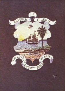 The Shield, Emblems, and Motto of Liberia as established in 1847, 1906. Creator: Unknown.