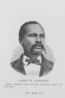 James W. Johnson; Real estate man in the western part of Chicago, 1907. Creator: Unknown.