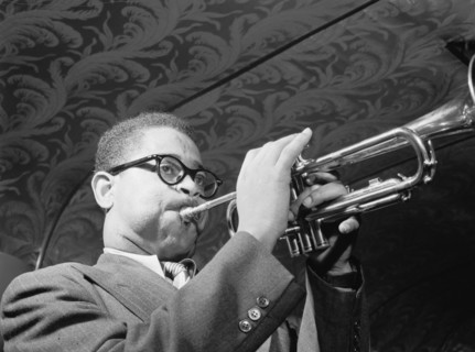 Portrait of Dizzy Gillespie, New York, N.Y., ca. May 1947. Creator: William Paul Gottlieb.