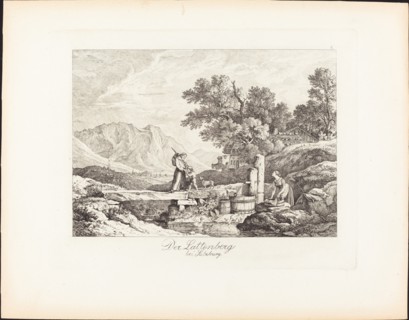 Der Lattenberg bei Salzburg (The Lattenberg near Salzburg), 1830. Creator: Ludwig Richter.