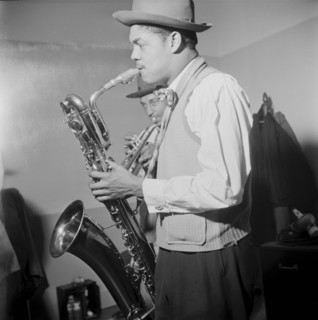 Portrait of Illinois Jacquet, New York, N.Y., ca. May 1947. Creator: William Paul Gottlieb.