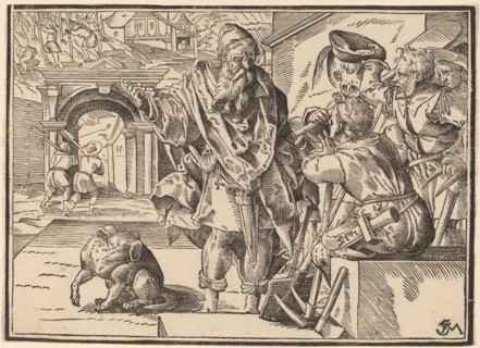 Christ Tells His Disciples of the Last Judgment, published 1630. Creator: Christoph Maurer.