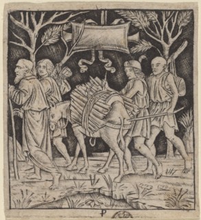 Abraham and Isaac on Their Way to Mount Moriah, c. 1490/1510. Creator: Peregrino da Cesena.