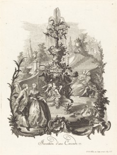 Invention d'une Cascade (Design for a Cascade), c. 1755/1760. Creator: Johann Esaias Nilson.