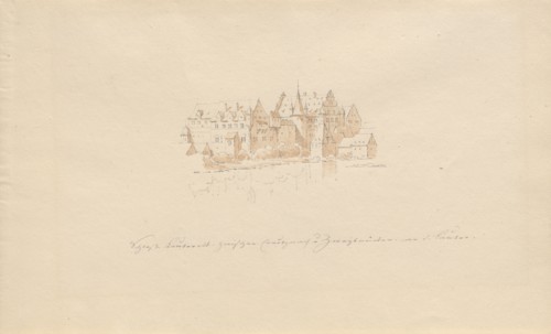 Schloss Lauter zwischen Creutznach u. Zweibrücken an d. Lauter. Creator: Julius von Leypold.